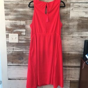 Athleta Martinique Faux Wrap tassel Tie dress